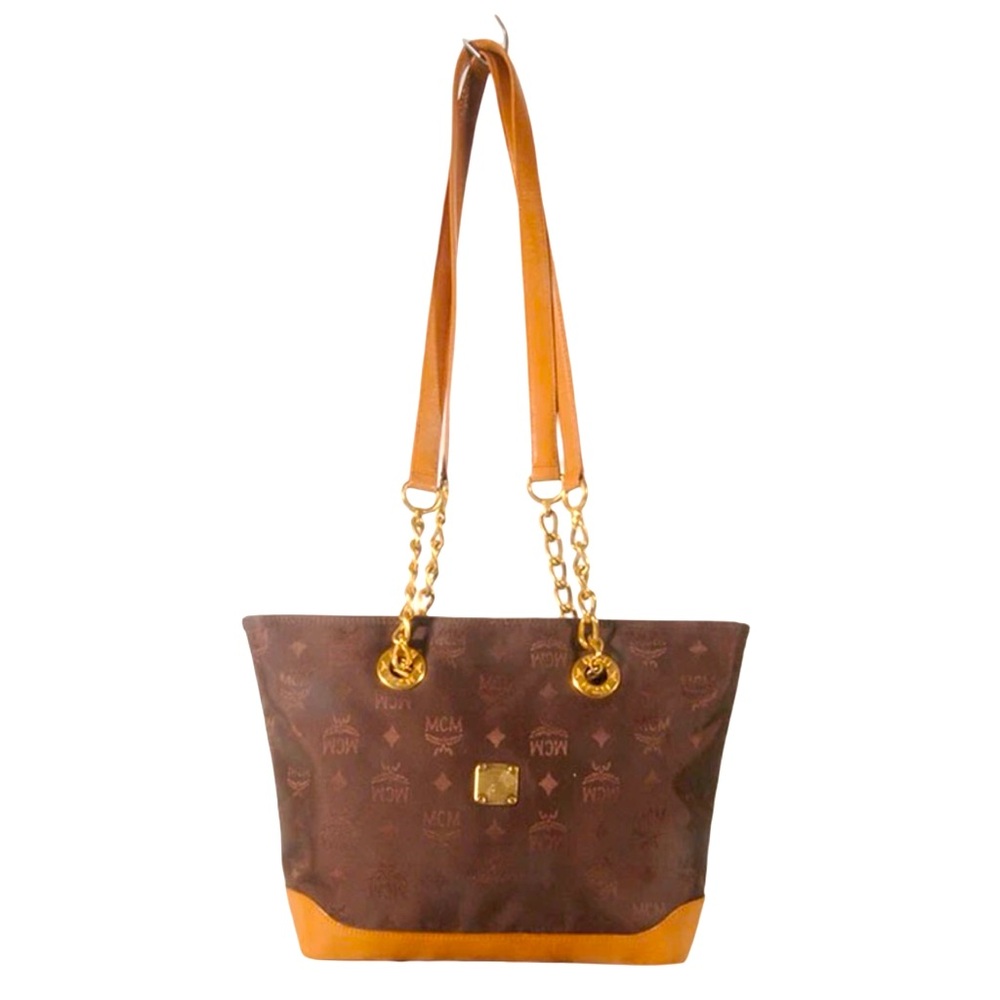 MCM Brown and Tan Shoulder Bag